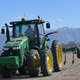 A John Deere tractor on Gibson’s Green Acres Dairy on February 16, 2018 in Ogden, Utah.